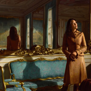 Crown Princess Mary. Portrait by Ralph Heimans, oil on canvas (2006)