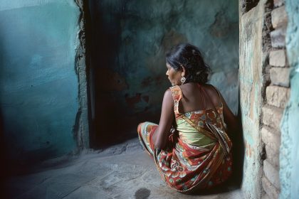 Indisk kvinde - illustrationsfoto