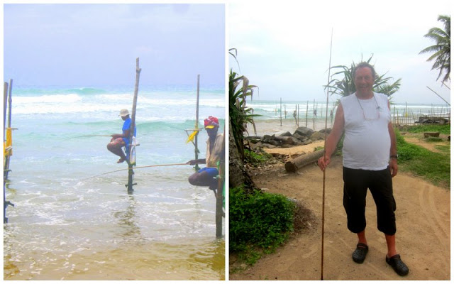 Styltefiskere og Pappa fisker på Sri Lanka