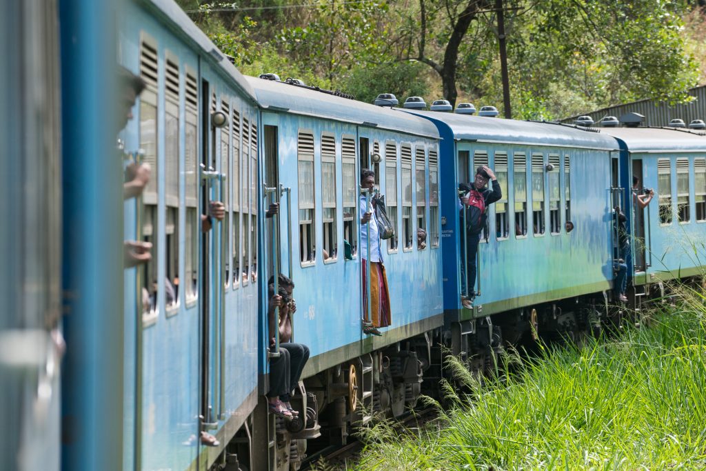 Tog i høylandet Sri Lanka