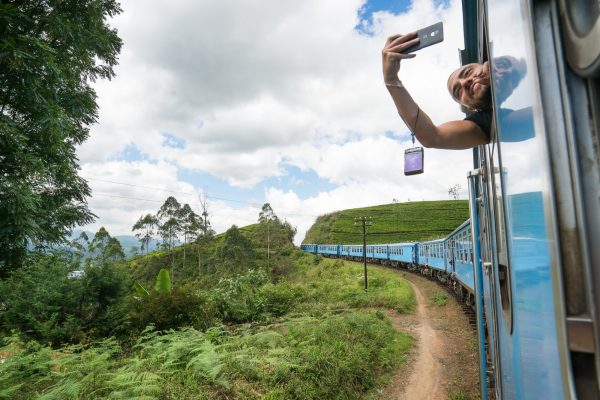 Tog i høylandet Sri Lanka