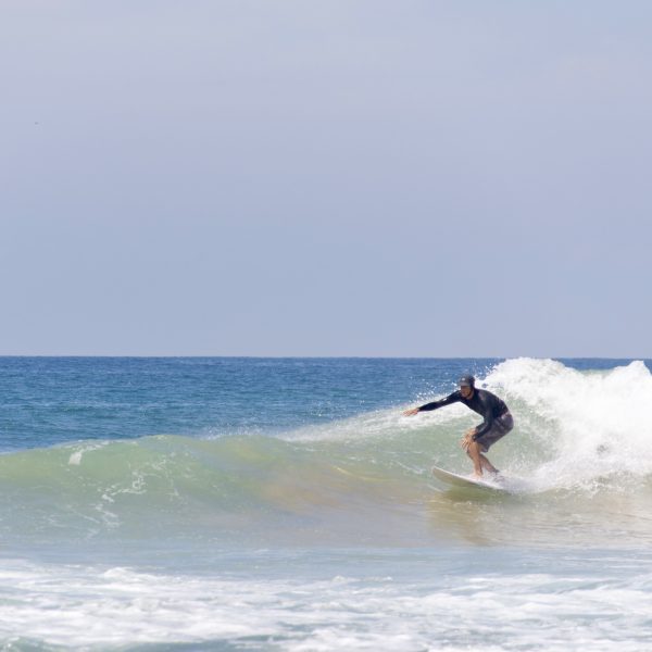 Surfing i sola på Sri Lanka