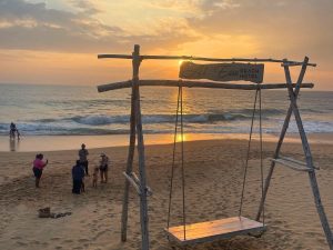 swing on the beach Hikkaduwa