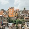 Houses in Kibera slum in Kenya