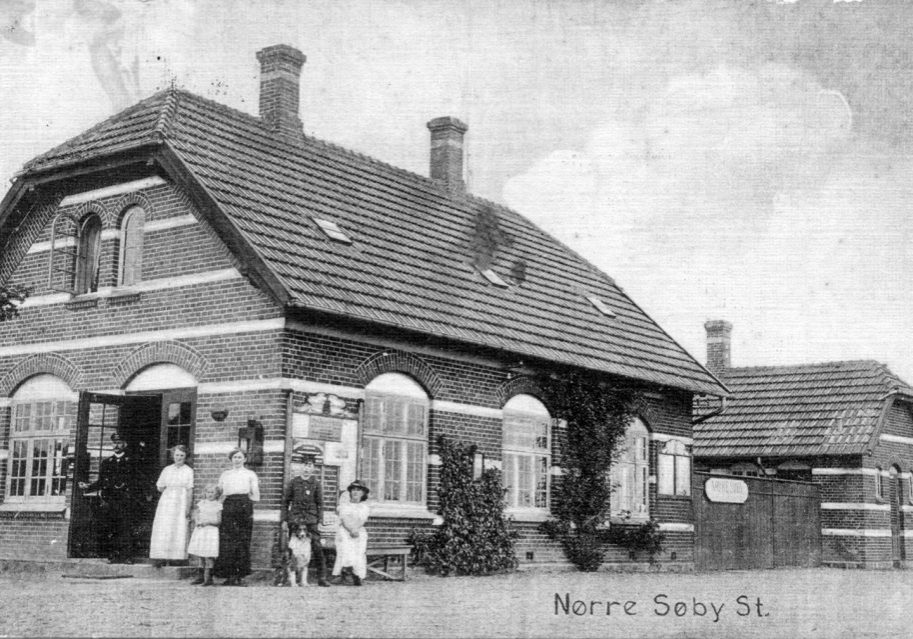 Nørre Søby Station omkring 1912