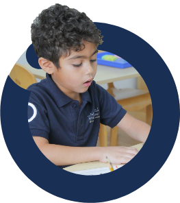 Student enjoying arts and drawing at Nün Academy International School
