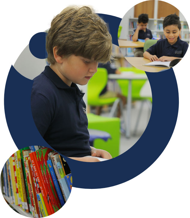 Students enjoying the library at Nün Academy International School Jeddah