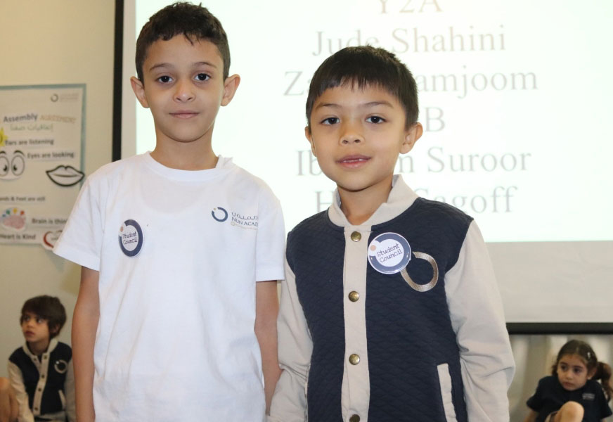 Student councillors at Nün Academy International School