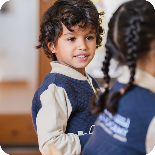 Nün Academy International School student smiling