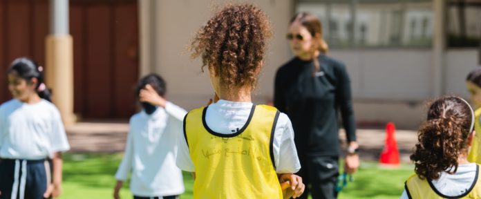 Students participating in the Nün Academy International School sports programme