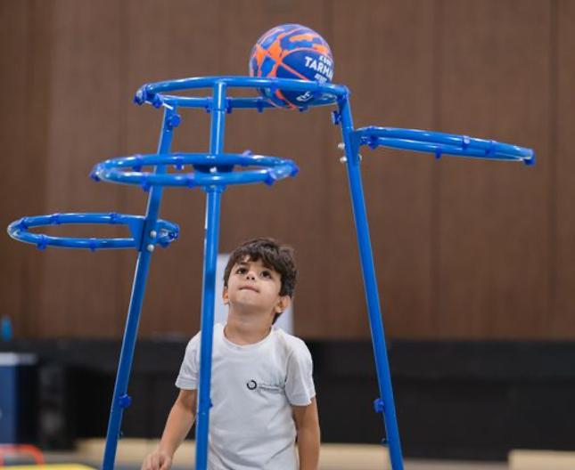 Student taking part in the sports programme at Nün Academy International School