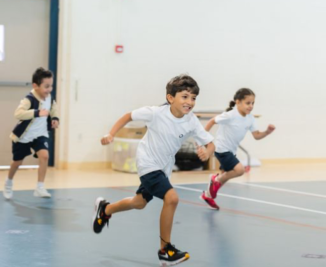 Students taking part in the sports programme at Nün Academy International School