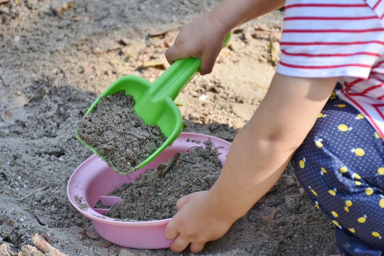 Child Small Child Sand Play