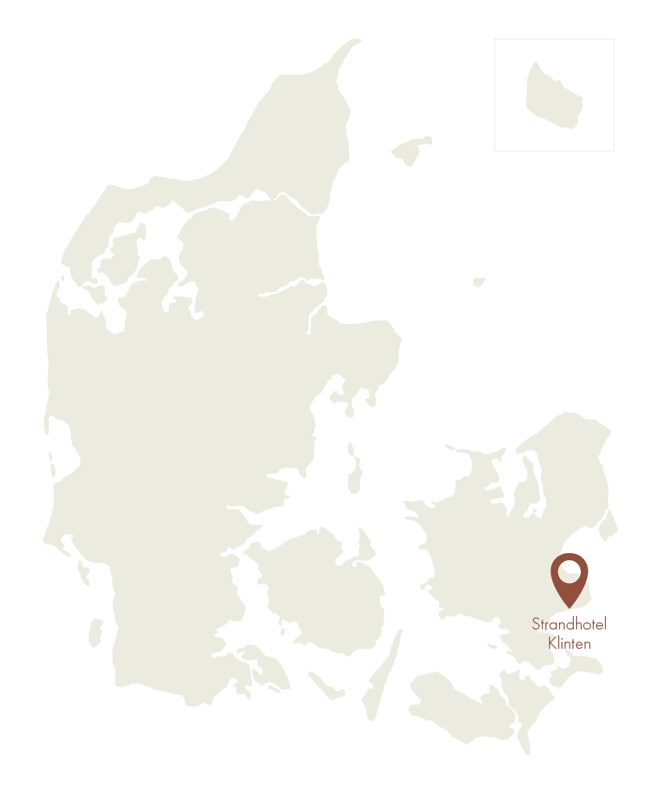 Kort over Danmark - find Strandhotel Klinten