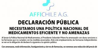 DECLARACIÓN PÚBLICA DE FARMACIAS INDEPENDIENTES