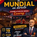 Ezcaray también instalará una pantalla gigante en la Plaza del Quiosco, para poder ver la final del Mundial entre España y Argentina