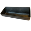 Black long trough no. 150 for Slow-feeder horse toy  no. 561