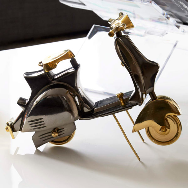 Black Gold Brass Scooter