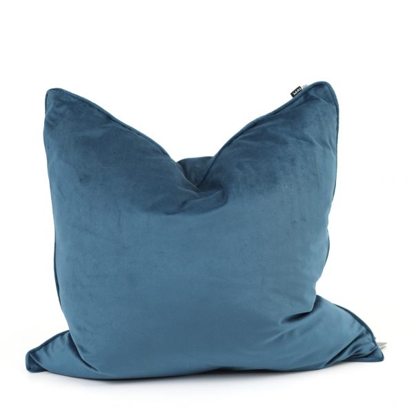 Large Luxe Blue Wing Cushion