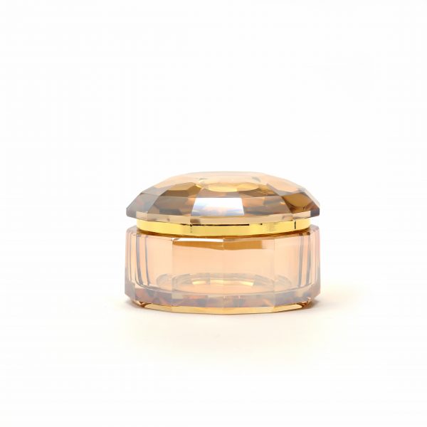 Stylish Amber Crystal Trink Box