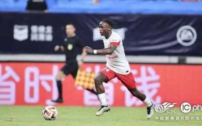 Sierra Leone’s Issa Kallon nets brace for Shanghai Port