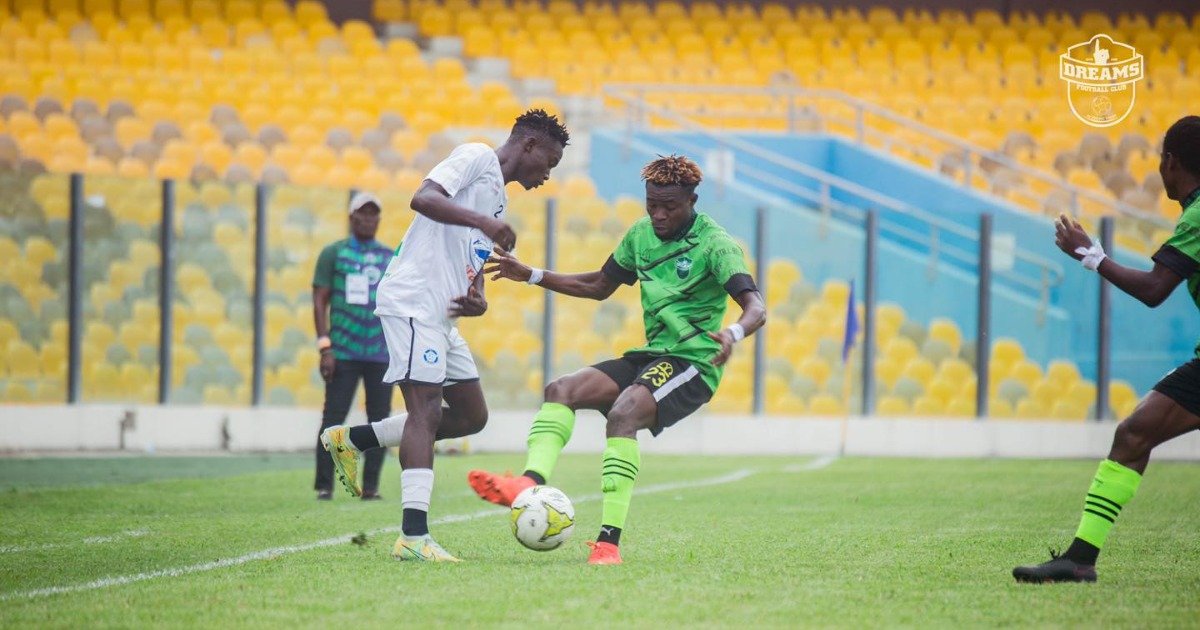 Dreams v FC Kallon first leg action at the Accra Sports Stadium Dreams v FC Kallon first leg action at the Accra Sports Stadium