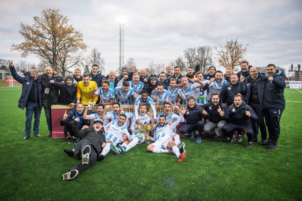"FC Riga are the Latvian League champions for the first time in four seasons. 