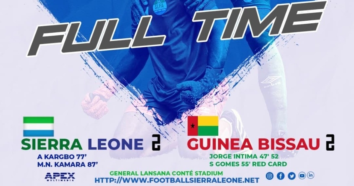 Sierra Leone stage two-goal comeback to secure draw