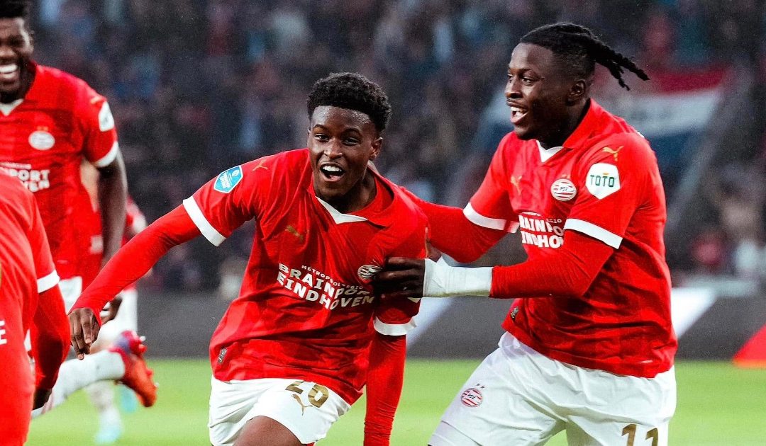 Isaac Babadi nets first Champions League goal for PSV