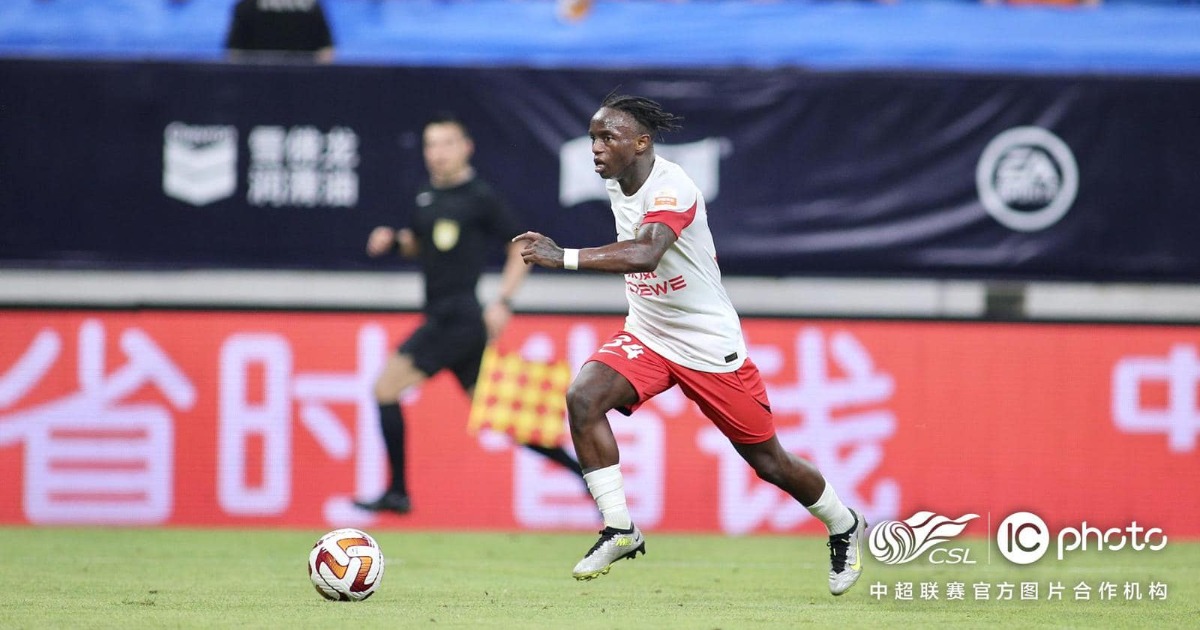 Attacker Issa Kallon nets brace for Shanghai Port