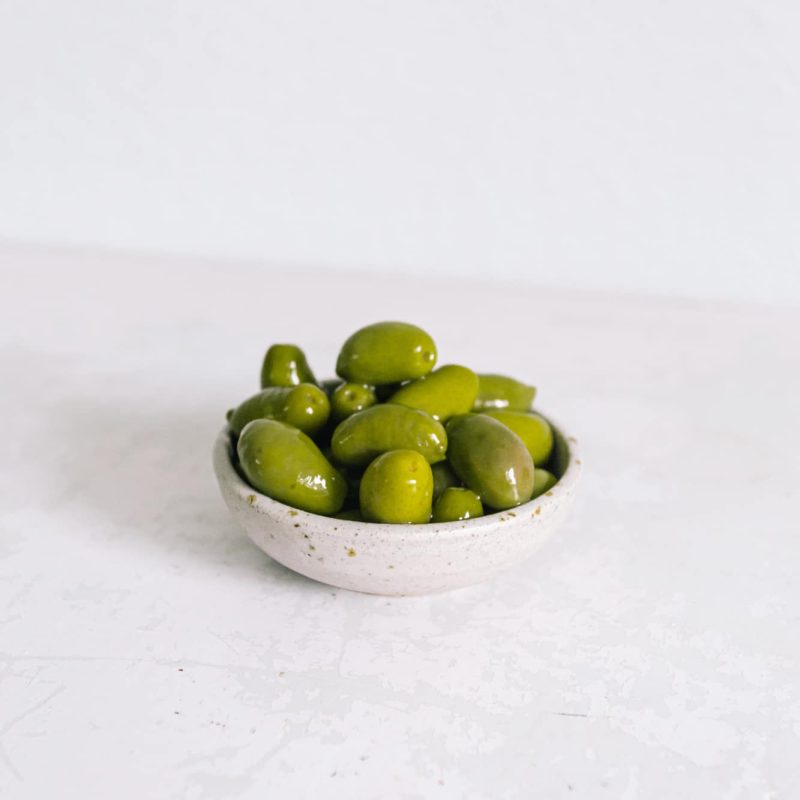 Franse Lucques olijven (bakje 150 gram)