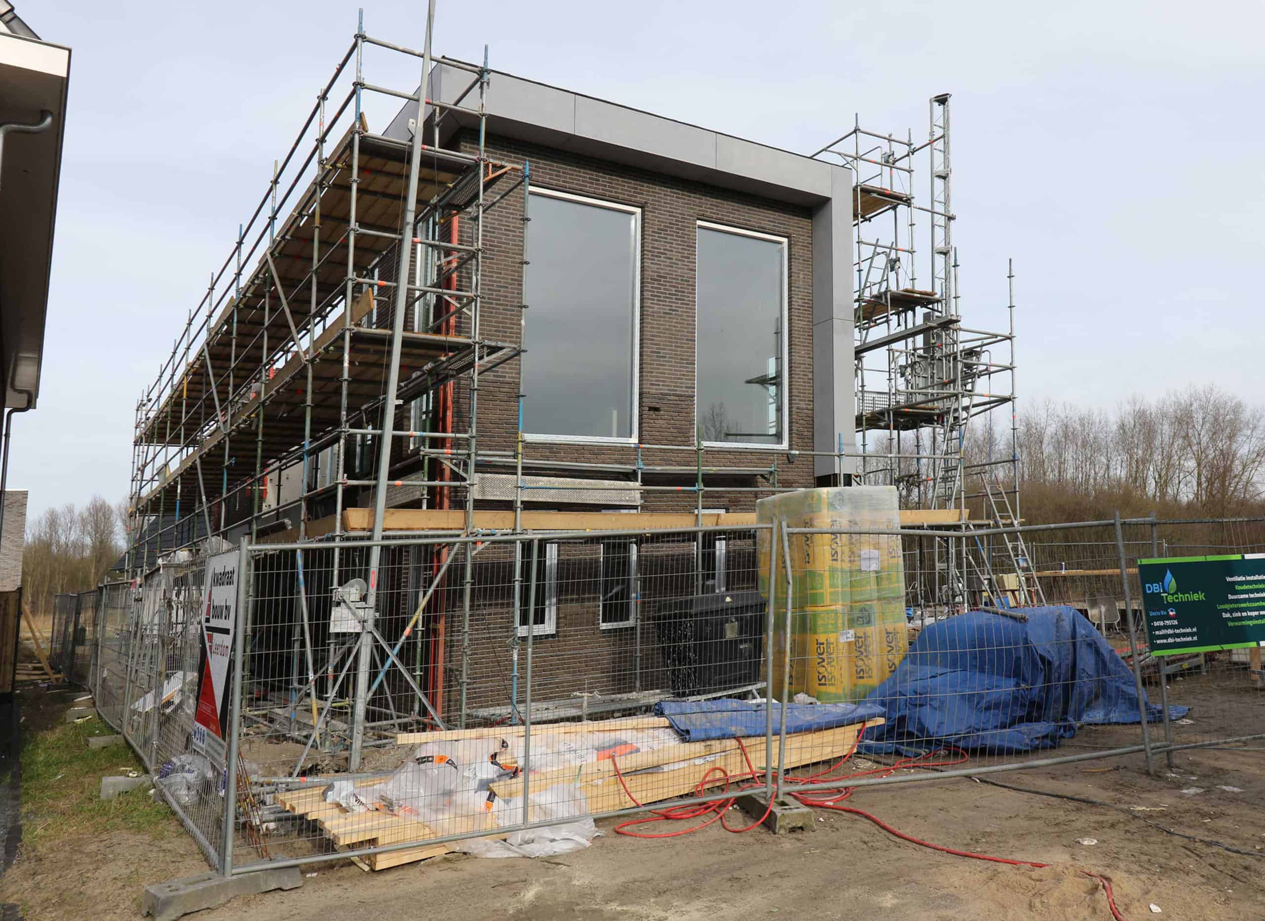 Vrijstaande villa in aanbouw Almere Poort | Olof Architects
