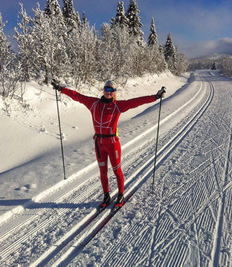 Skiing joy