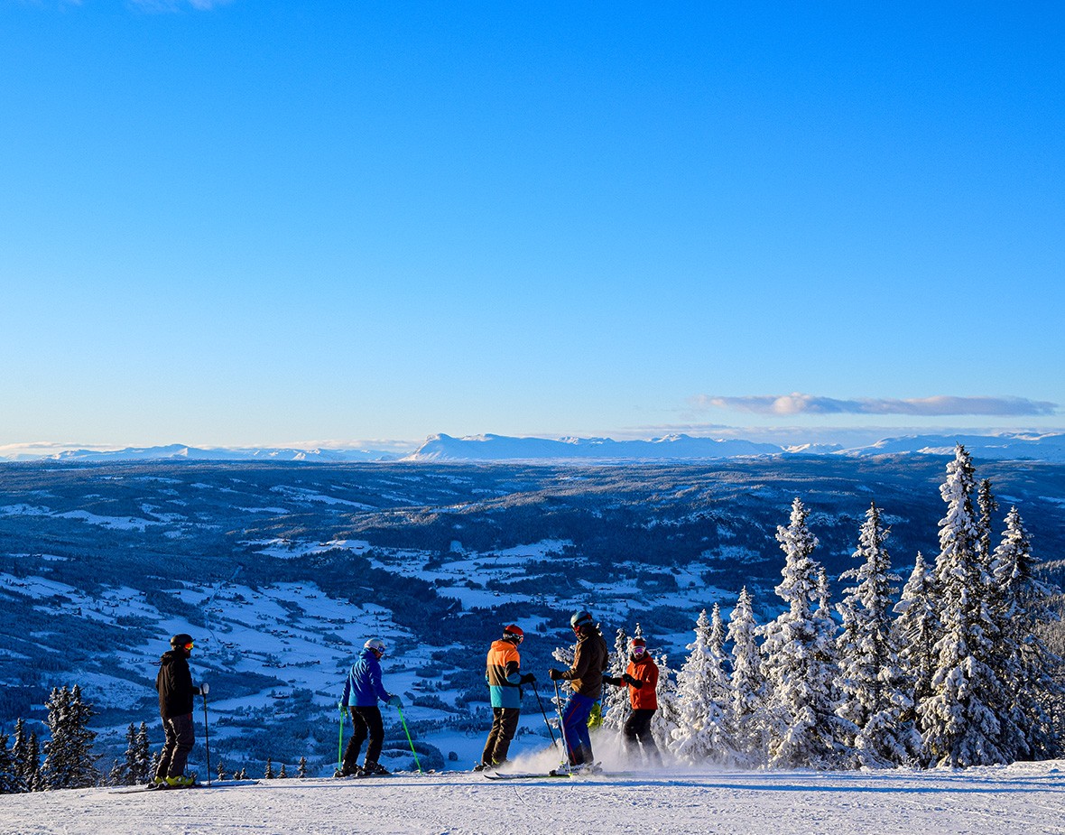 Utsikt fra valdres alpint