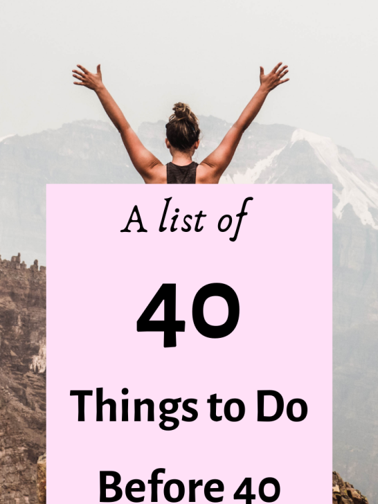40 Things to Do Before 40