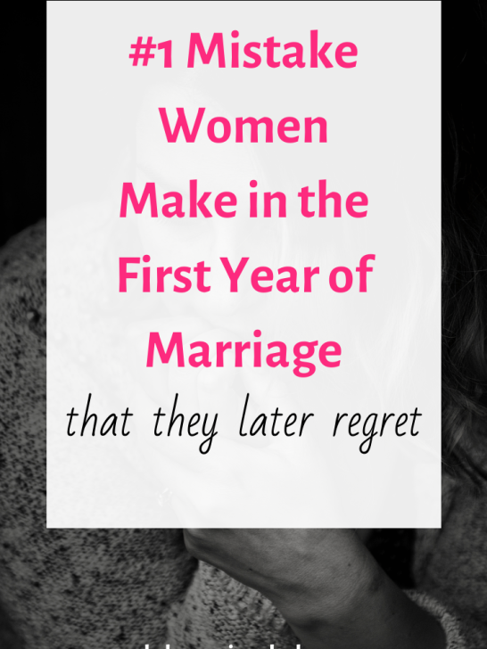 #1 Mistake New Wives Make