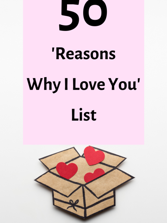 50 Reasons Why I Love You List