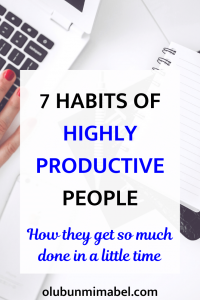habits of productive people