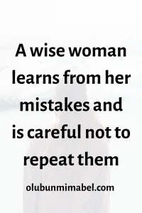 Habits of a wise woman 