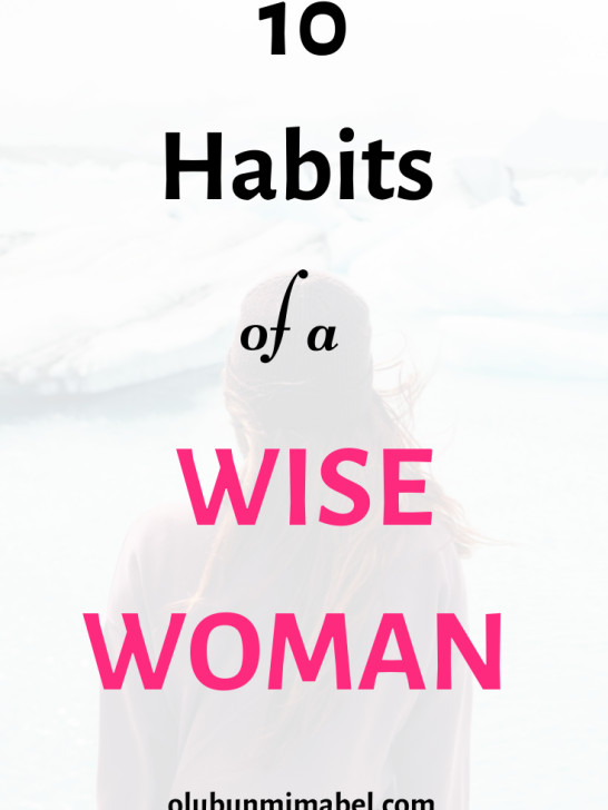 10 Habits of a Wise Woman