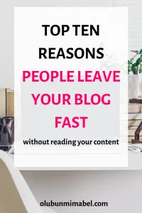 why people leave your blog