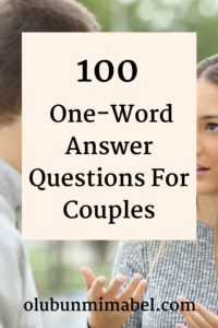 one-word answer questions