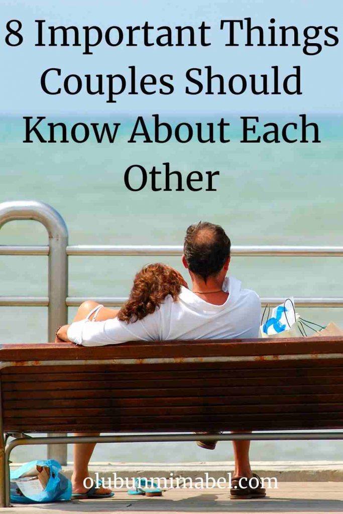 things couples should know about each other