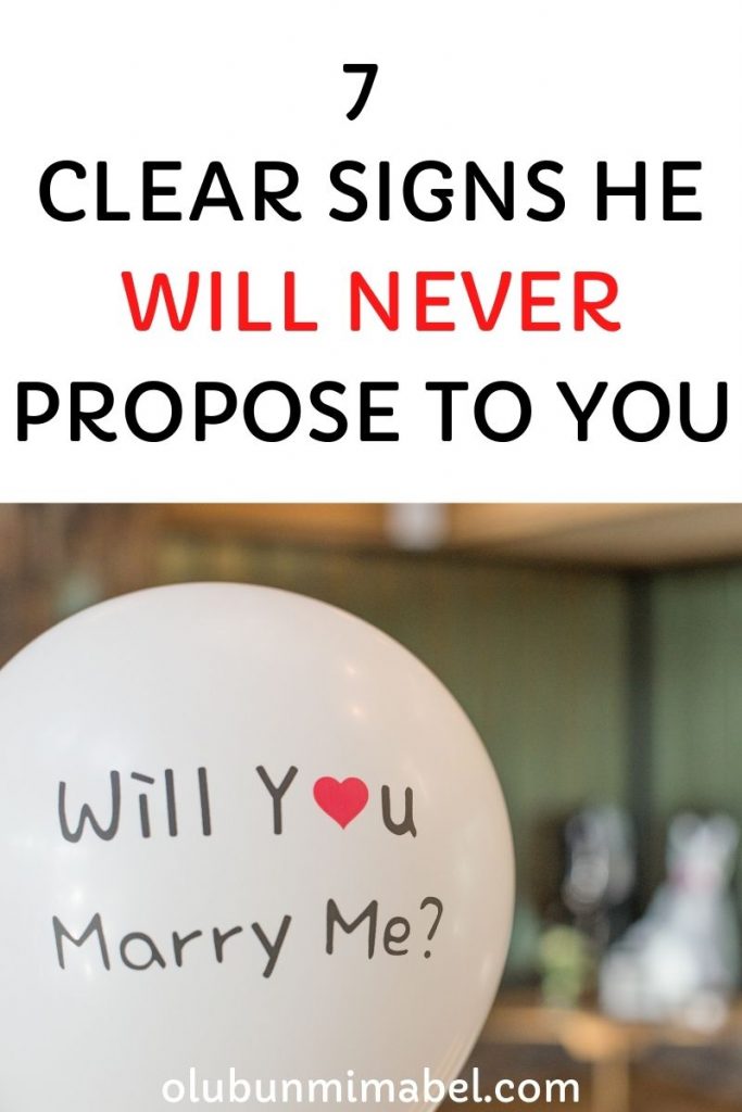 signs he will never propose 