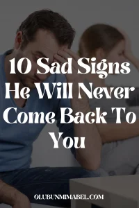 sigsn he will never come back