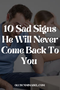 sigsn he will never come back