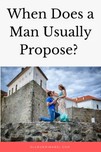 When Does a Man Usually Propose