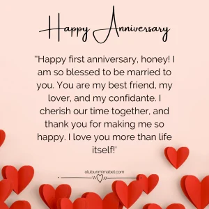 30 Best & Romantic First Wedding Anniversary Wishes for Husband ...