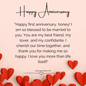 First Wedding Anniversary Wishes for Husband