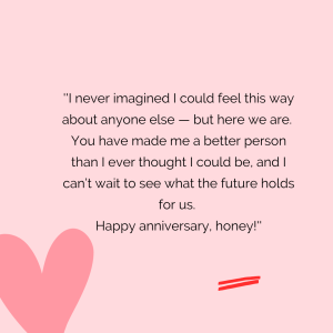 First Wedding Anniversary Wishes for Husband